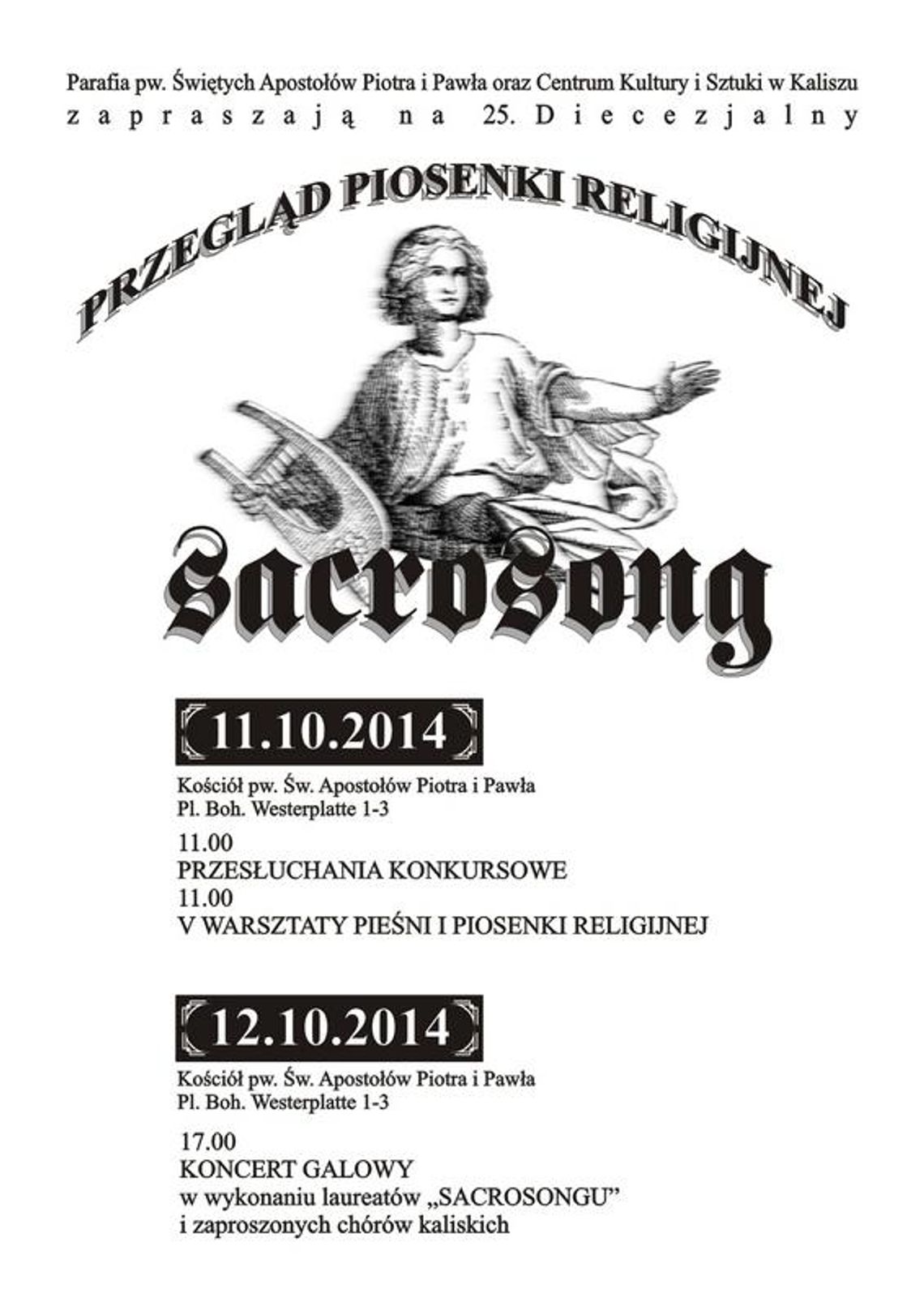 SacroSong 2014 - PROGRAM