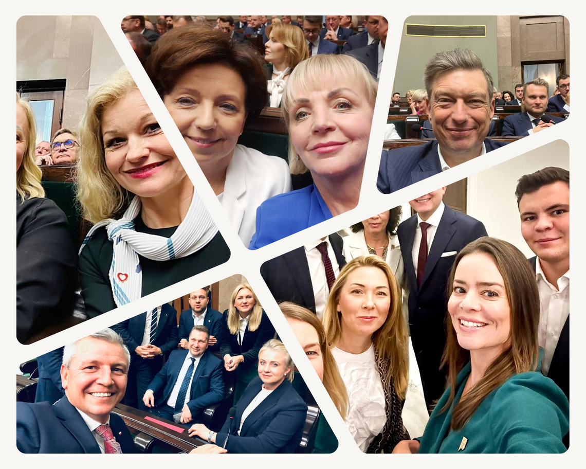 Selfie z Sejmu! Kaliscy parlamentarzyści już po ślubowaniu ZDJĘCIA