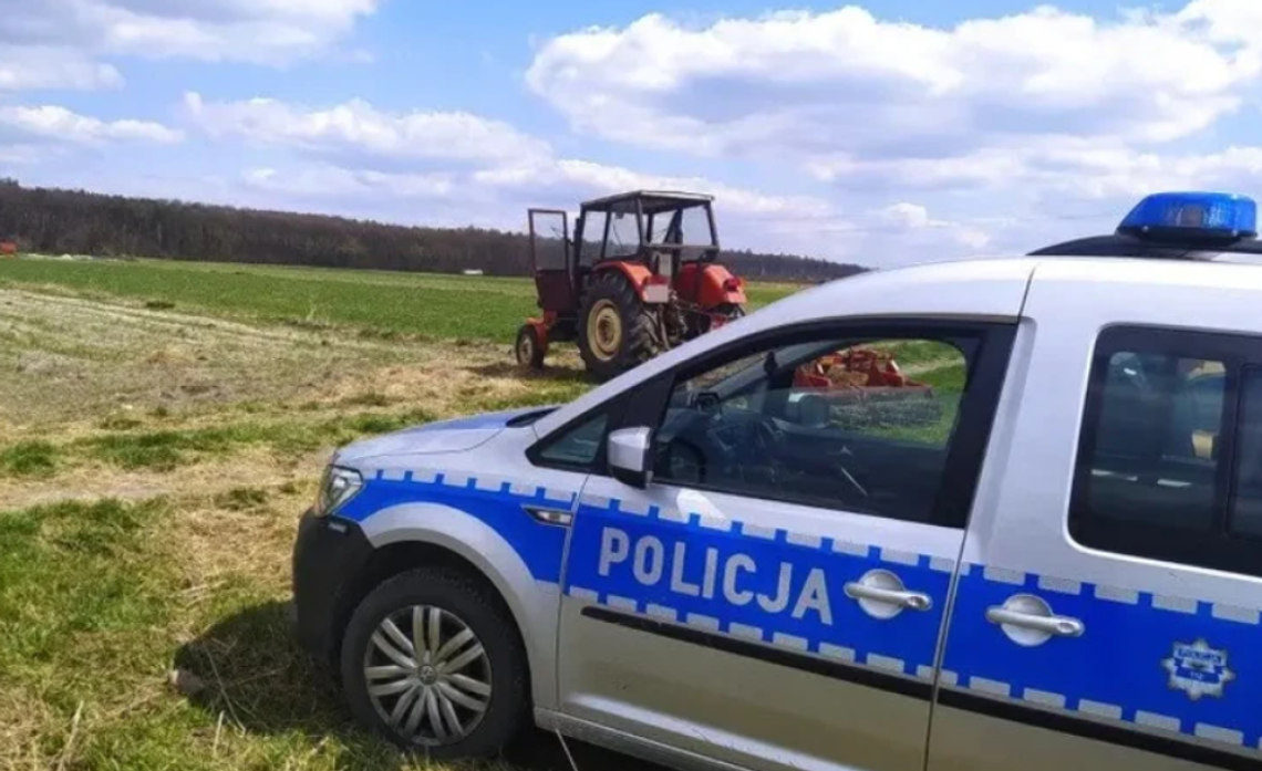 Wypadek w rolnictwie. Ciągnik śmiertelnie przygniótł mężczyznę