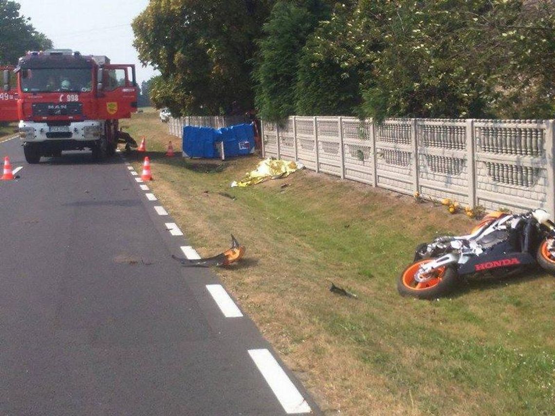 Śmiertelny wypadek w Małgowie. Zginął motocyklista