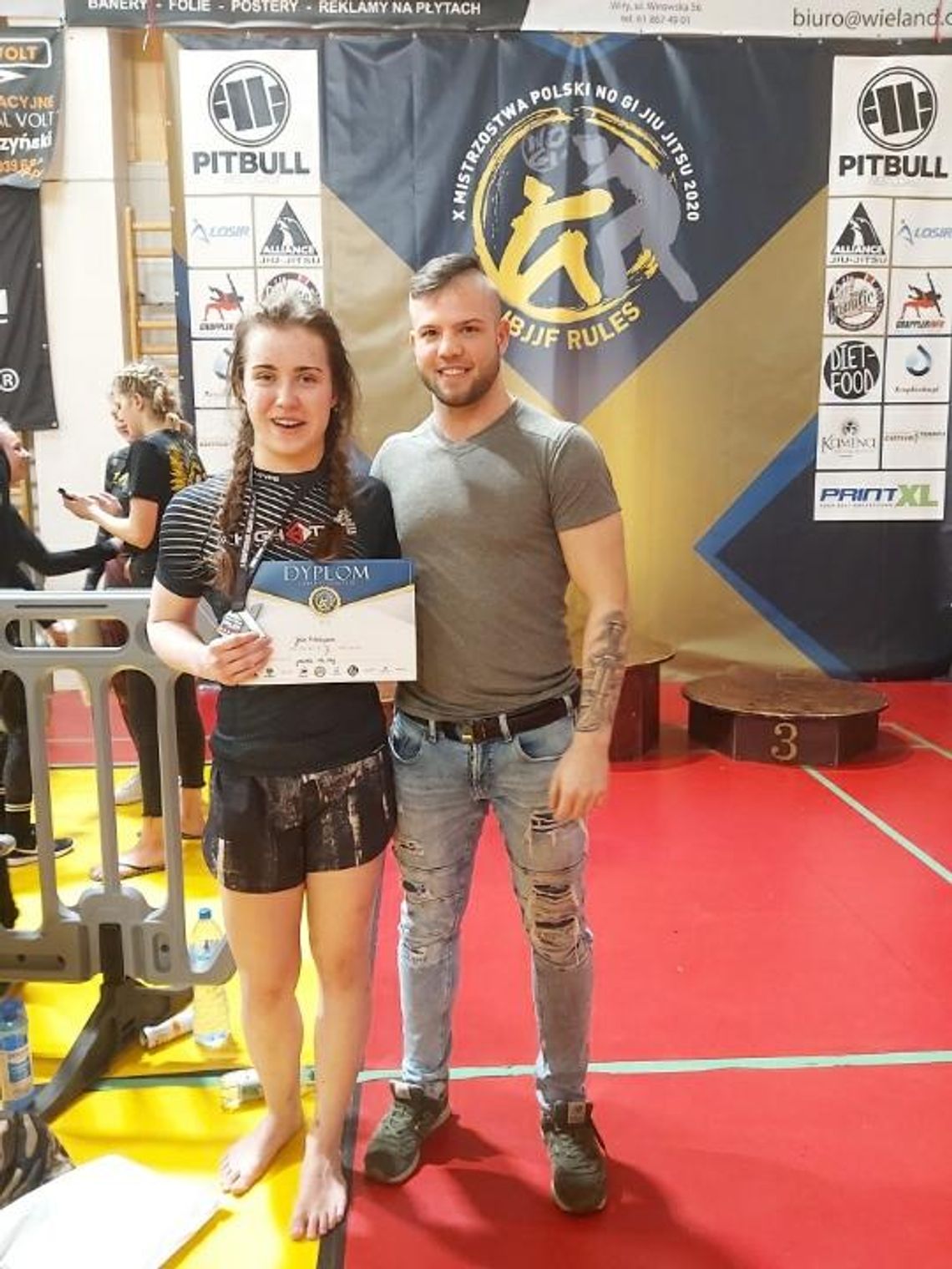 Srebrna Julia. Zawodniczka Kruk Gym wicemistrzynią Polski w brazylijskim jiu jitsu