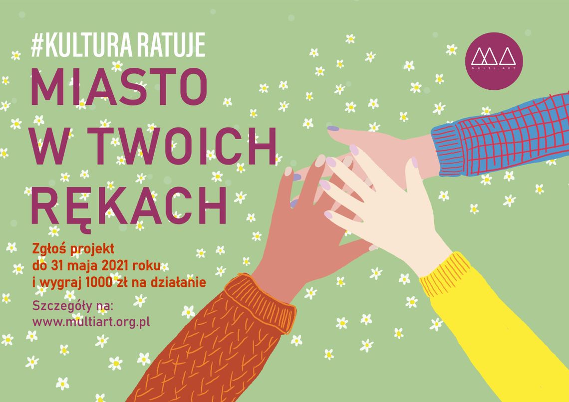 Stowarzyszenie Multi.Art ogłasza konkurs na minigrant #KulturaRatuje! Miasto w twoich rękach