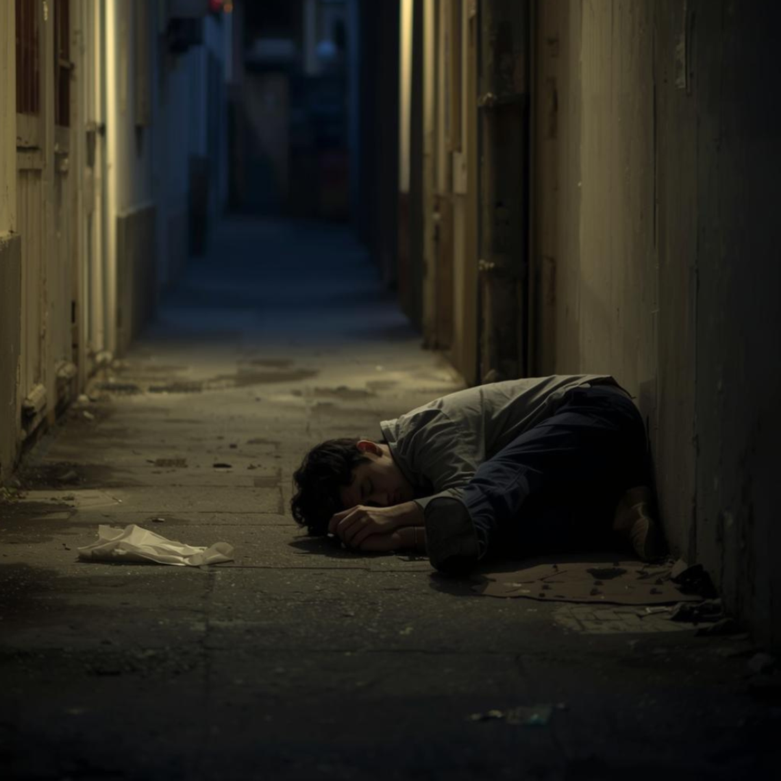 SZOK! Z łupem z włamania zasnął na środku chodnika. Trzeźwy nie był...