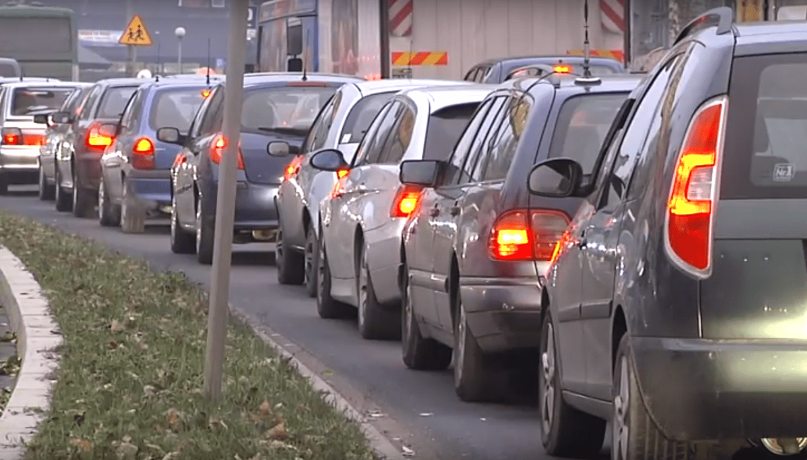 Takich korków jeszcze tam nie było WIDEO