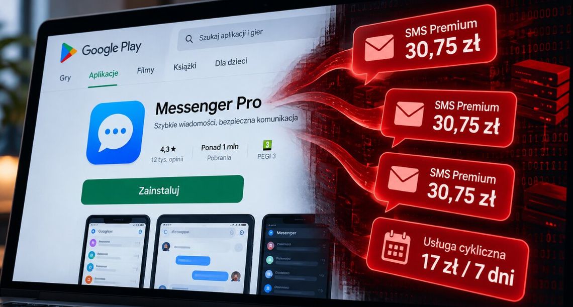 Te aplikacje były w Google Play. Mogły naliczać płatne SMS-y