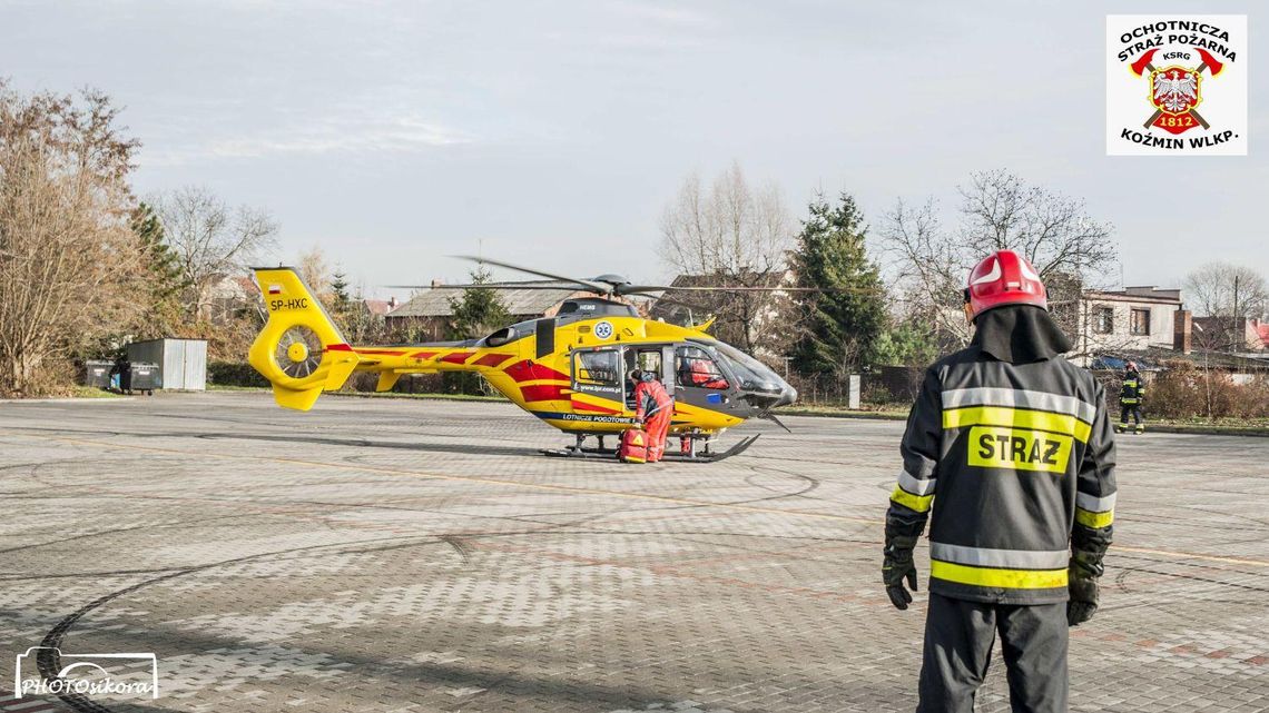 Tlenek węgla zaatakował w Koźminie, dwie osoby nieprzytomne ZDJĘCIA