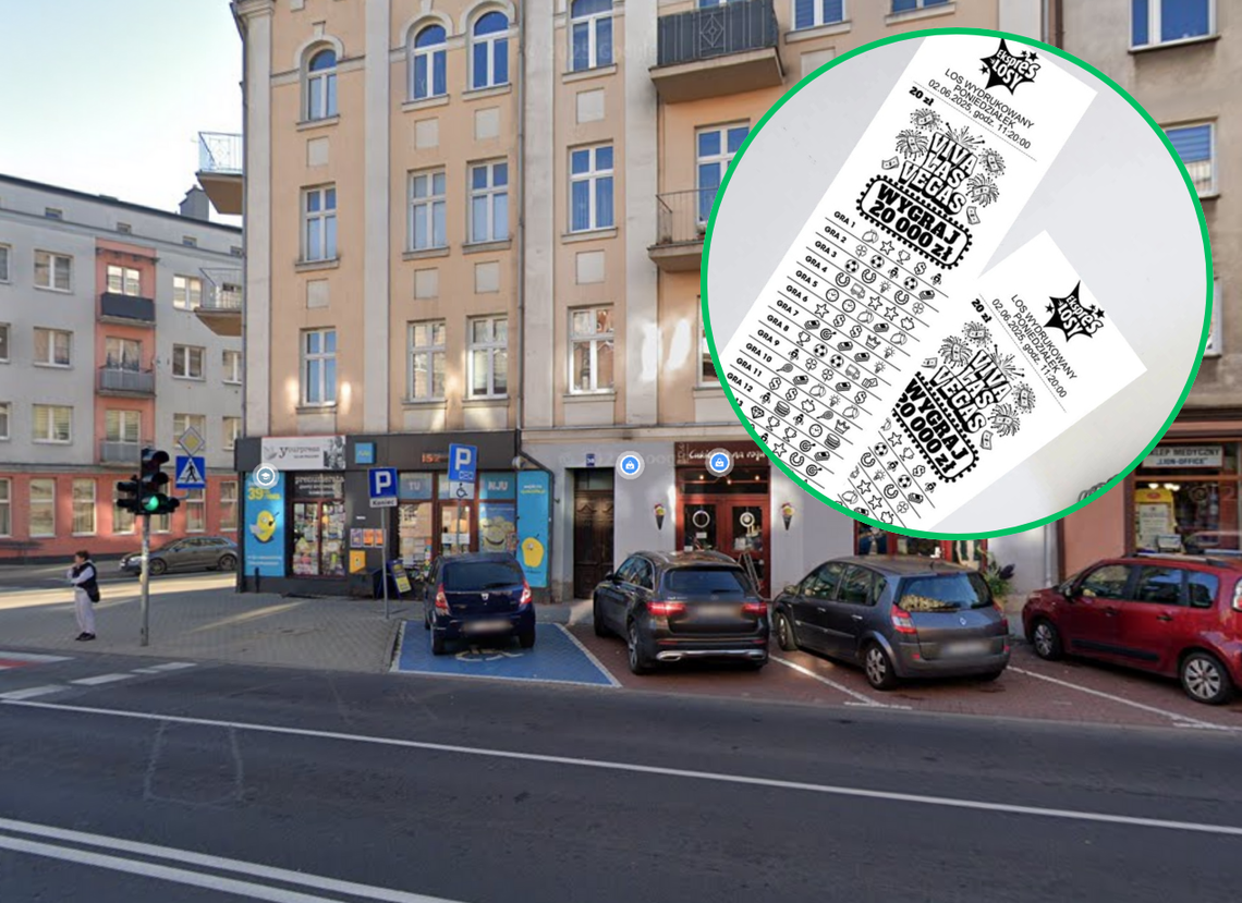 To tutaj kupił ten los. I wygrał!