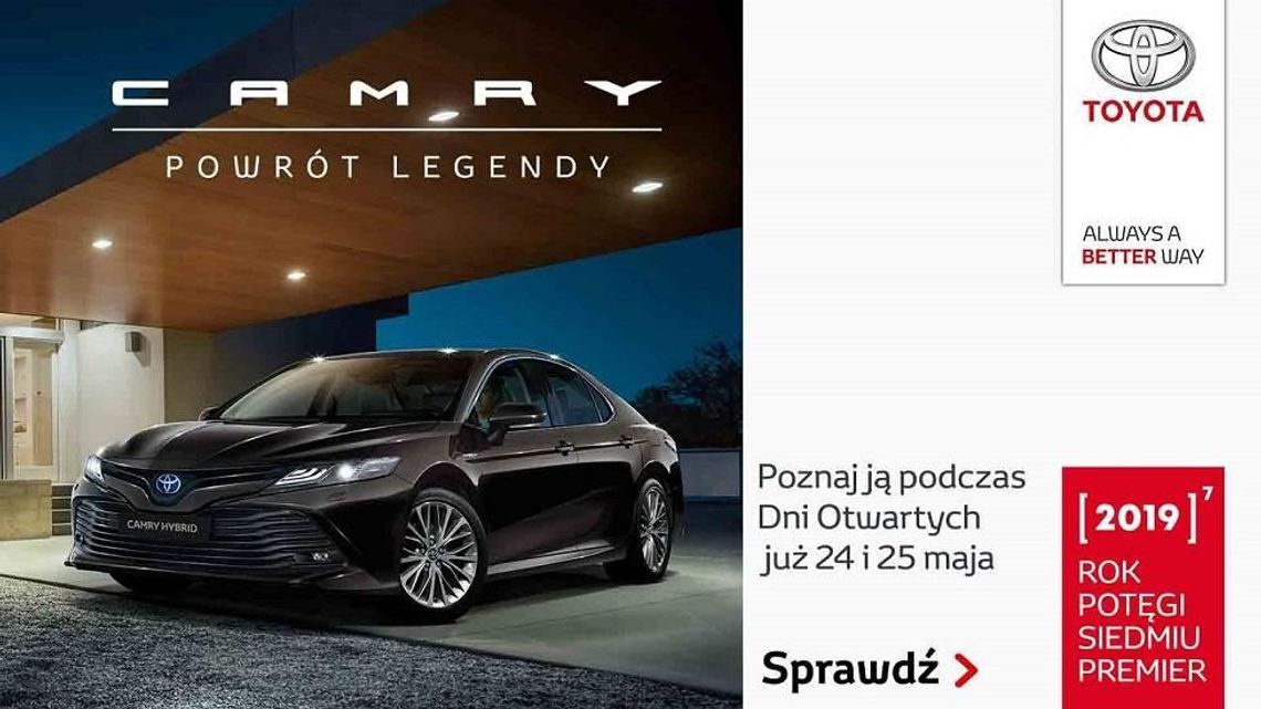 Toyota Camry - Powrót legendy