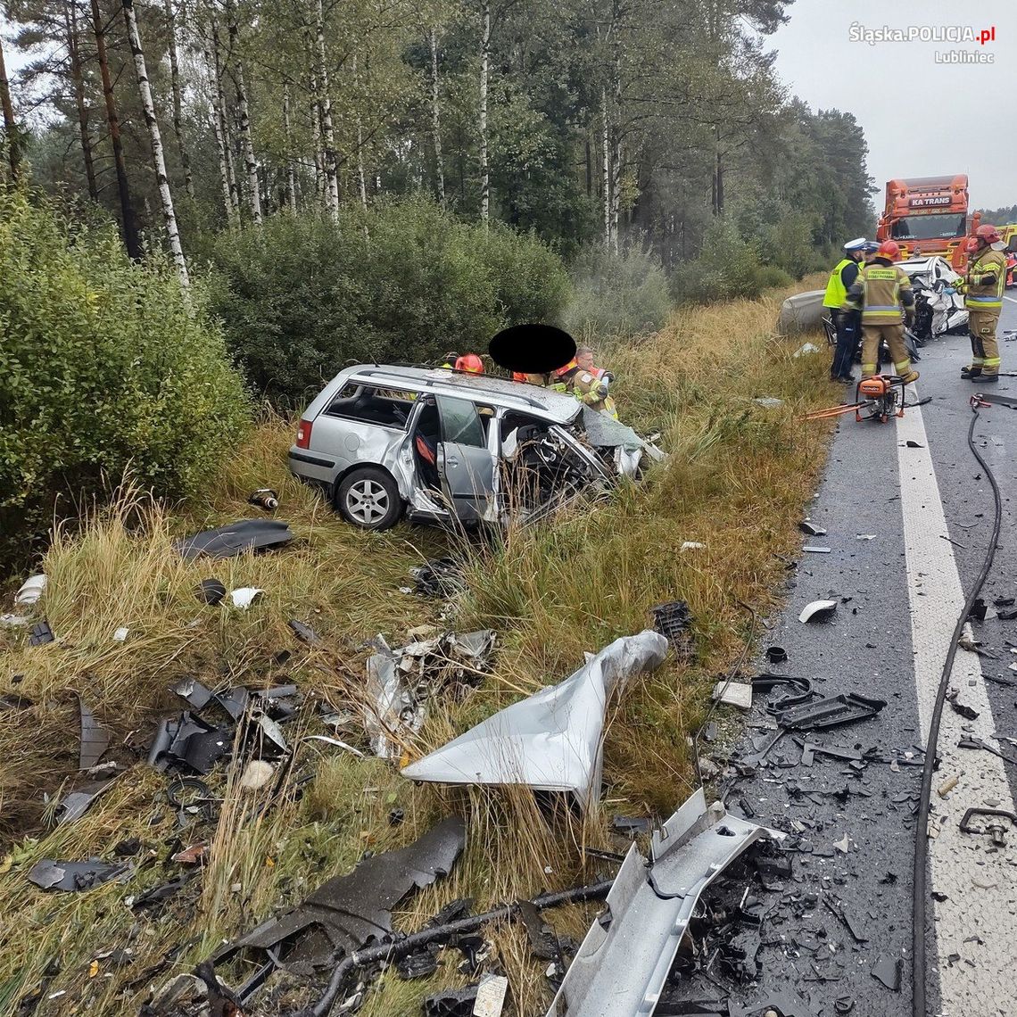 Tragedia na DK 11. Nie żyje lokalny przedsiębiorca ZDJĘCIA