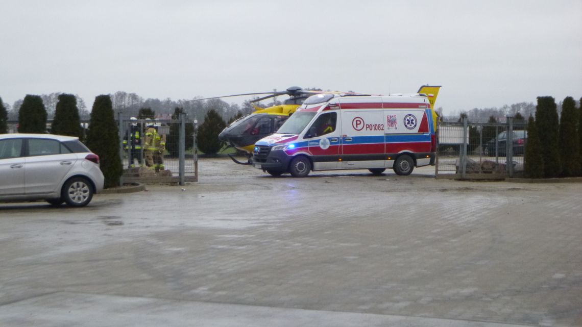 Tragiczny finał wypadku w pracy. Nie żyje 32-letni Bogumił