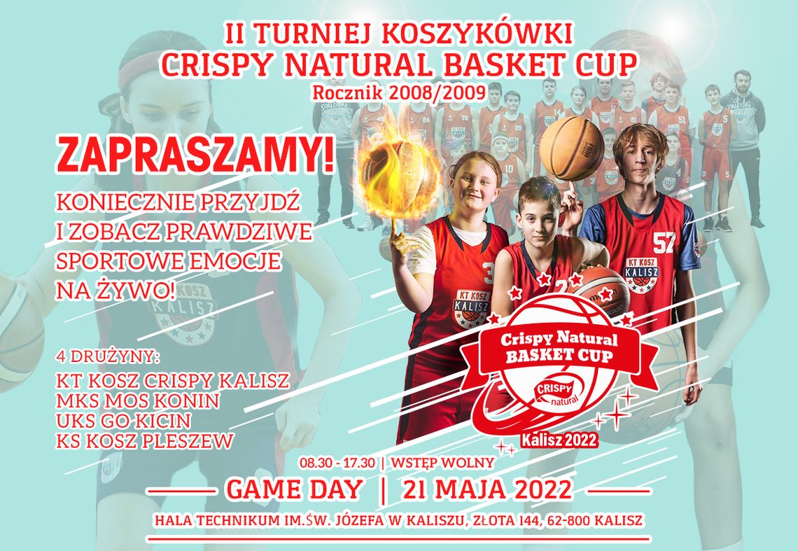 Turniej dla koszykarskich talentów. Czas na II edycję Crispy Natural Basket Cup