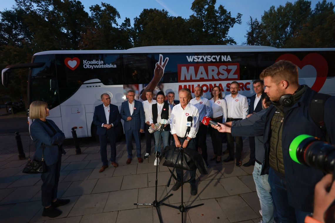 Tuskobus przyjedzie do Kalisza. Wczoraj w Kępnie było nerwowo