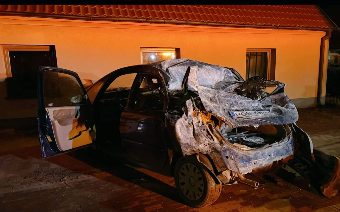 Uderzył w budynek i uciekł! Policja go namierzyła Uderzył w budynek i uciekł! Policja go namierzyła