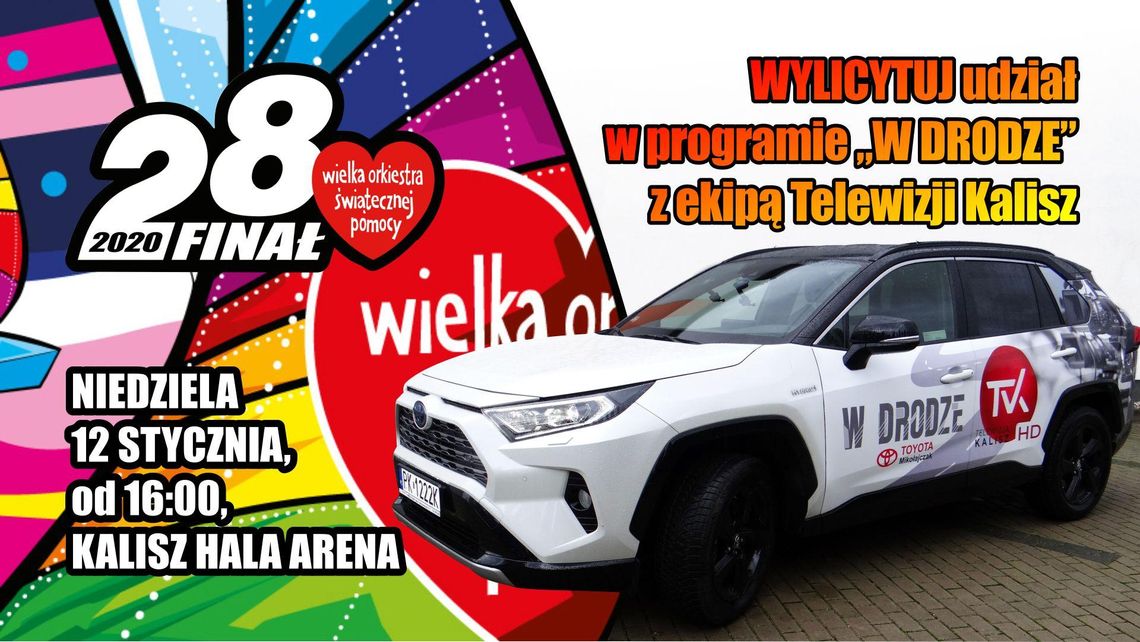 Udział w programie „W drodze” wystawiony na aukcję WOŚP