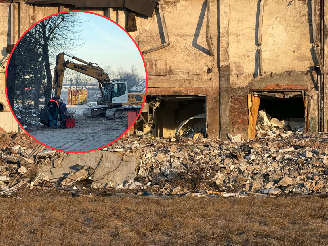 Wielki zakład ZNIKA. Rozbiórka trwa Wielki zakład ZNIKA. Rozbiórka trwa