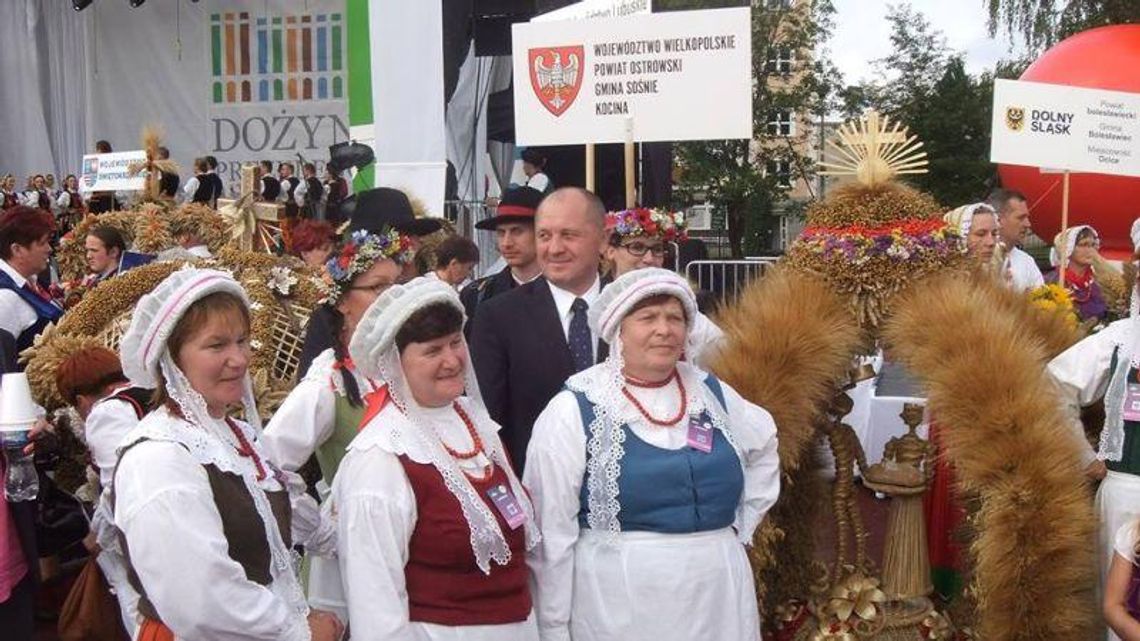 Wielkopolski wieniec drugi na dożynkach w Spale