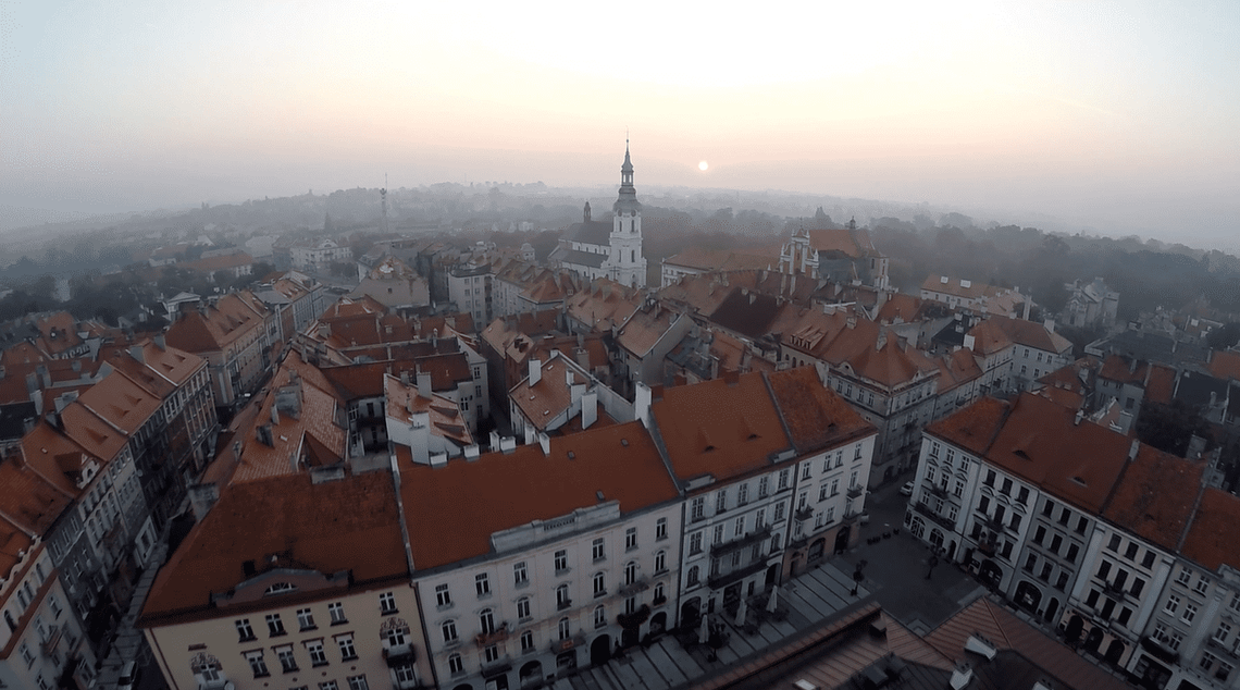 Wschód słońca nad Kaliszem WIDEO