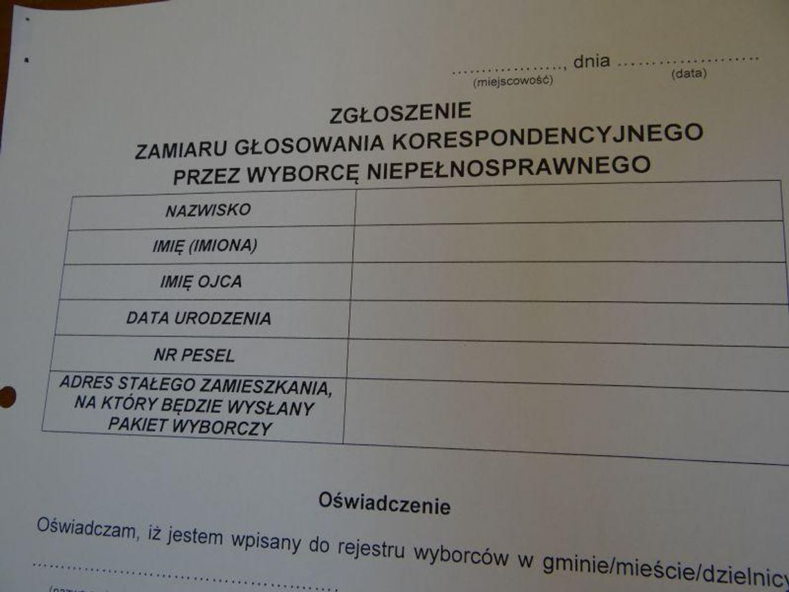 Wybory: głosowanie listowne i przez pełnomocnika