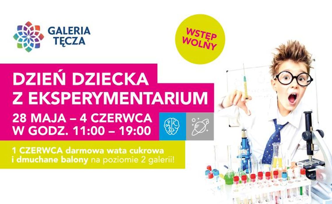 Wyjątkowy Dzień Dziecka w Galerii Tęcza – Zapraszamy do  Eksperymentarium!