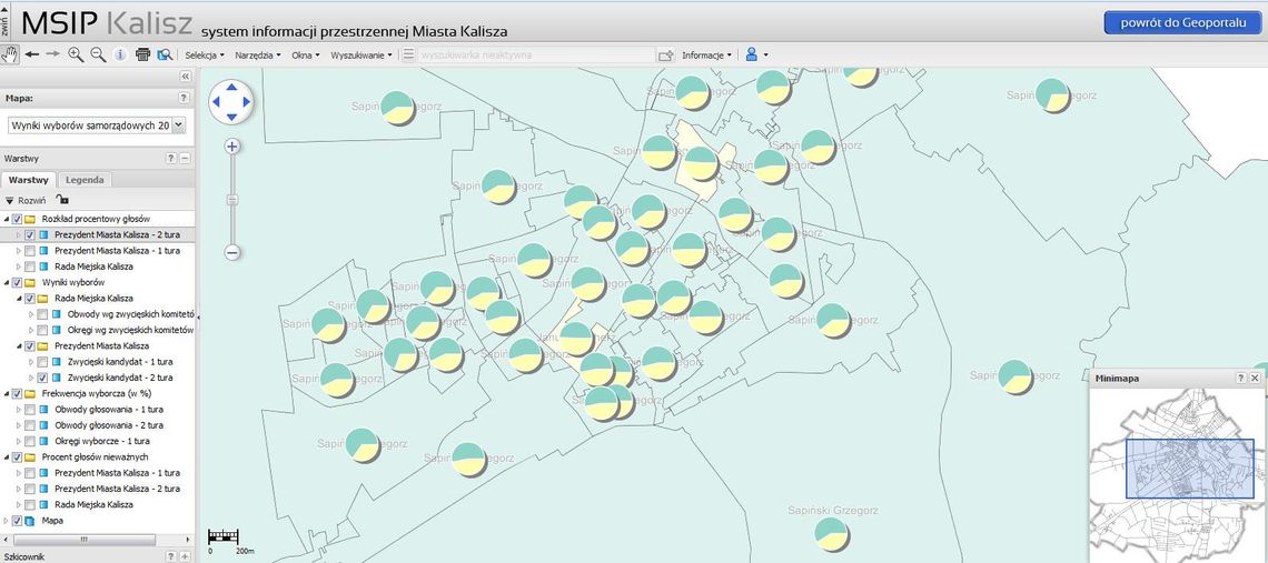 Wyniki wyborów na interaktywnej mapie