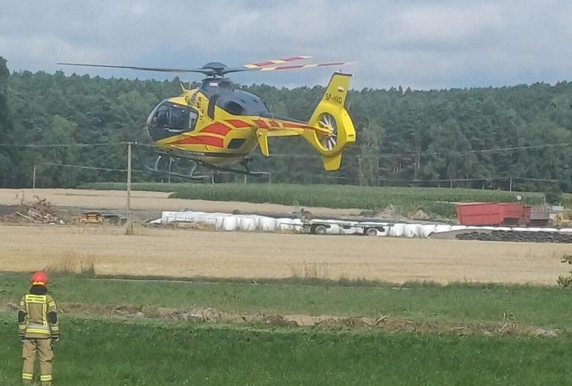 Wypadek na wsi. Kobieta poturbowana przez zwierzęta