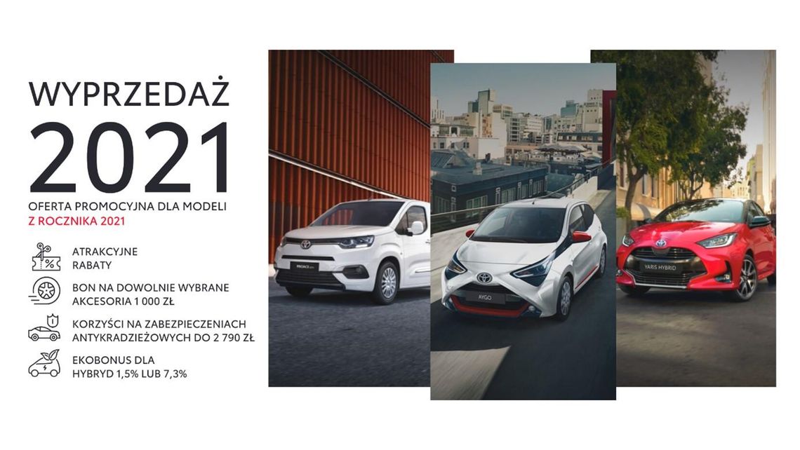 Wyprzedaż 2021 w salonie Toyota Mikołajczak ZDJĘCIA