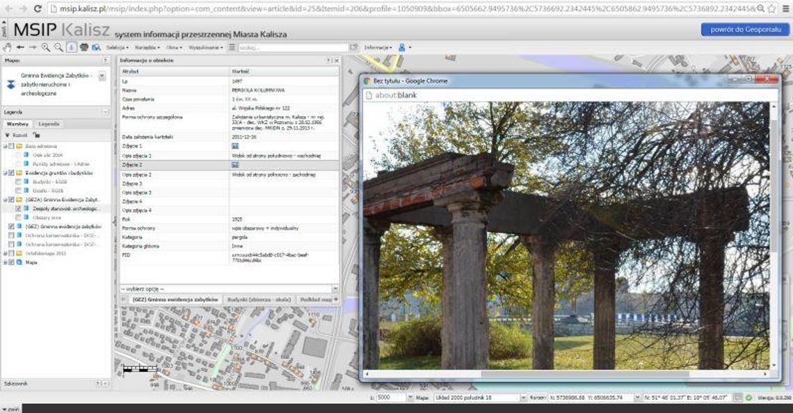 Zabytki – nowa funkcja na geoportalu miasta