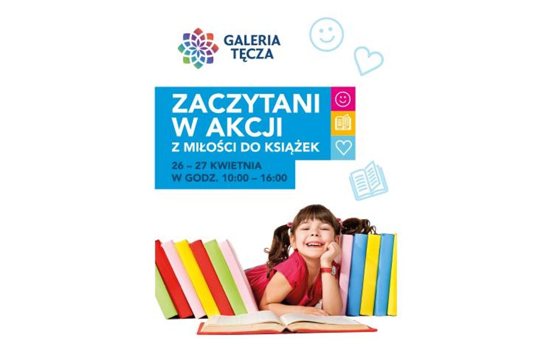 Zaczytani w akcji z miłości do książek w Galerii Tęcza