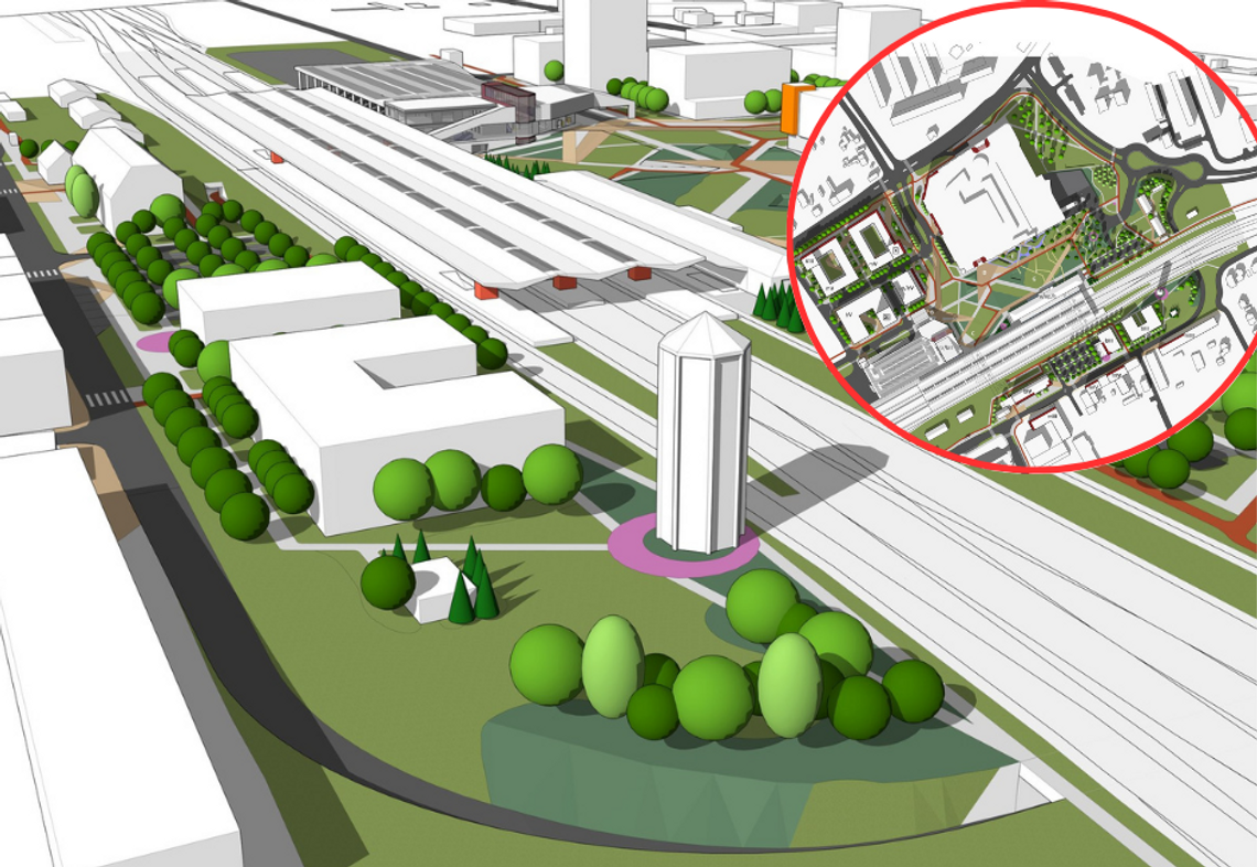 Zadaszone perony, nowy układ urbanistyczny. Tak ma wyglądać kaliski dworzec