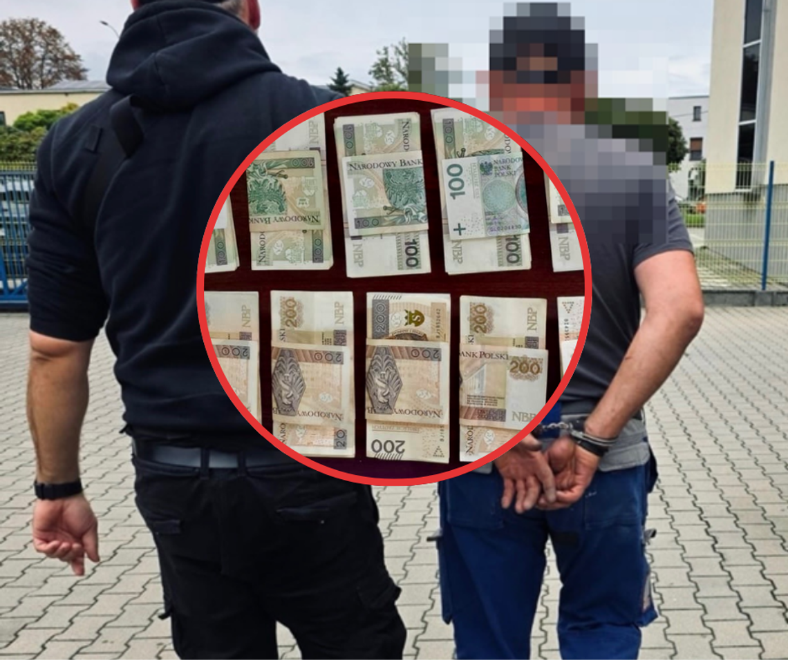 Założył jego kamizelkę... W środku GRUBA KASA!