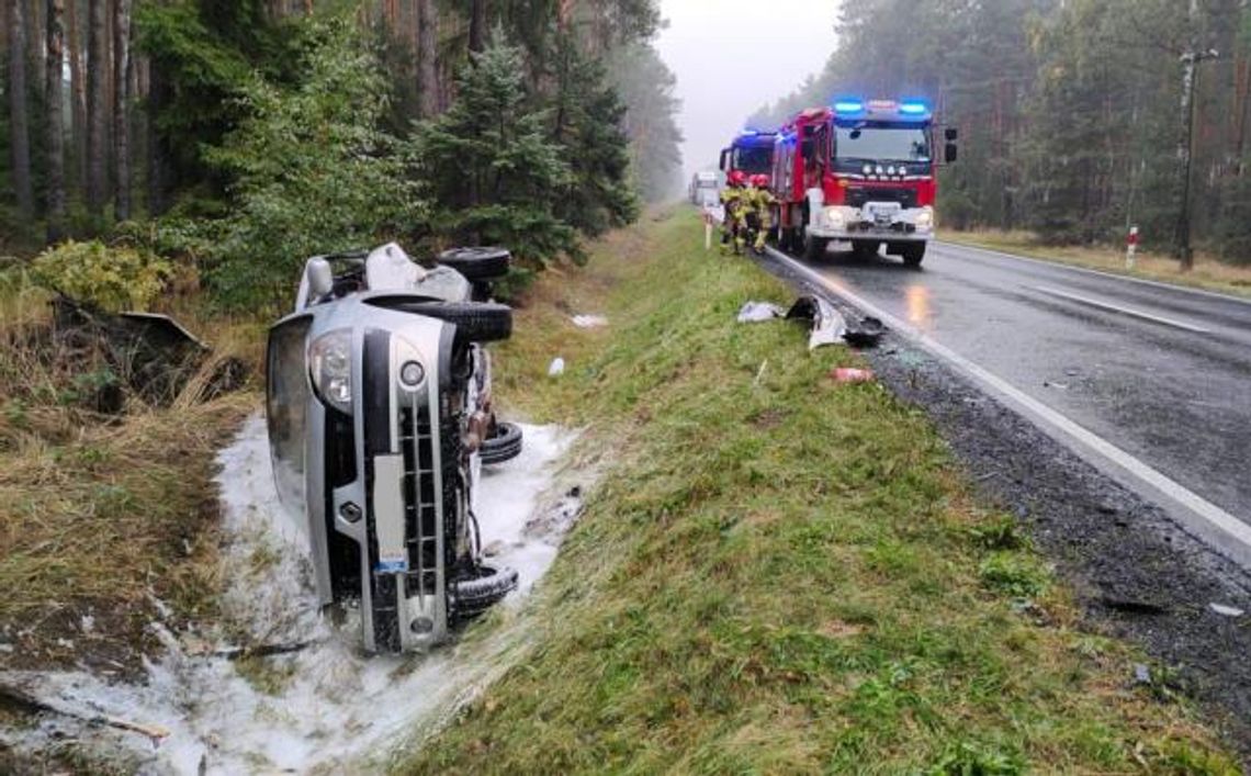 Zderzenie czterech samochodów. Jedna osoba w szpitalu