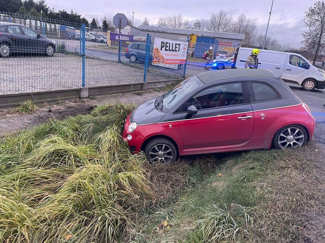 Zderzenie toyoty i fiata na DK 12