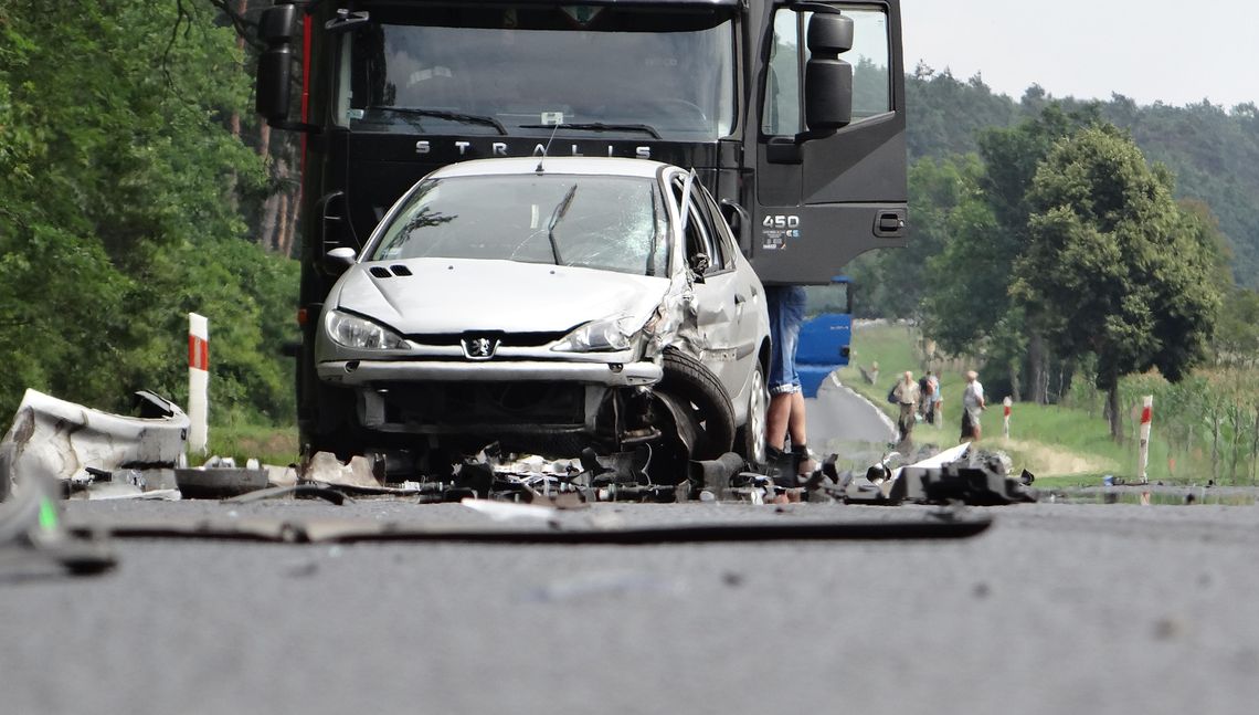 Zderzenie trzech samochodów w Skarszewie