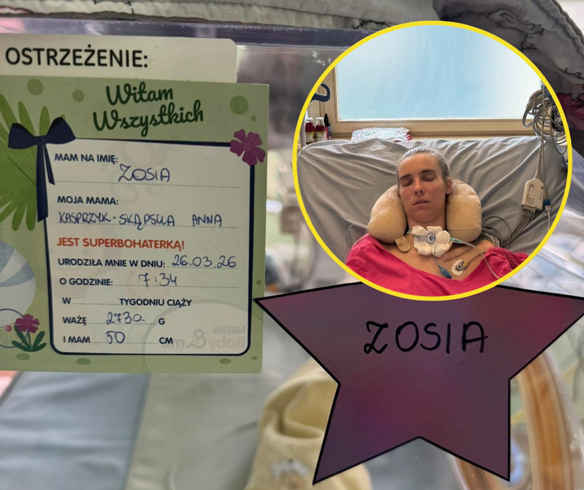 Zosia jest już na świecie! Jej mama wciąż toczy walkę