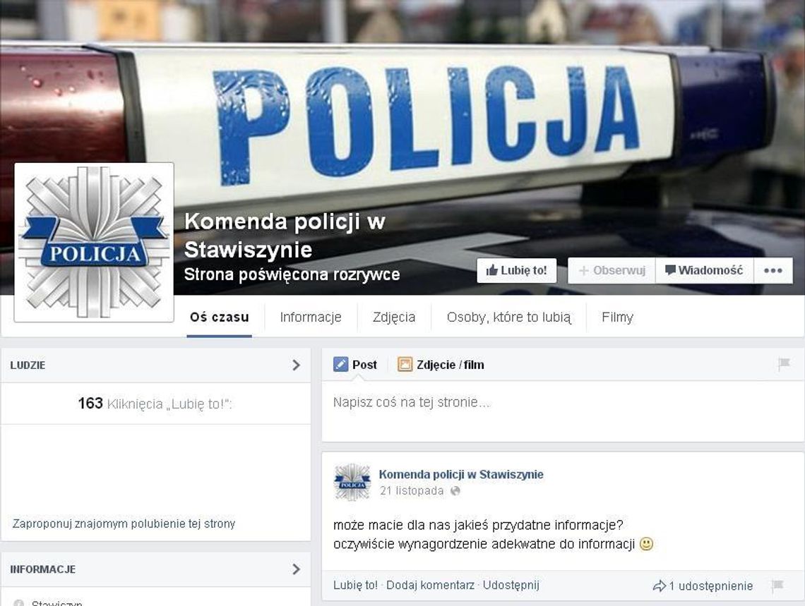 Zrobili sobie żart z policji. Policja się nie śmieje
