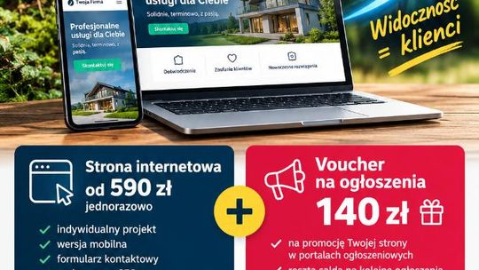Nowa strona firmowa i konkretne wsparcie w jej promocji - od 590 zł