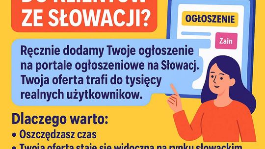 ogłoszenia po słowacku - dotarcie do klientów słowackich