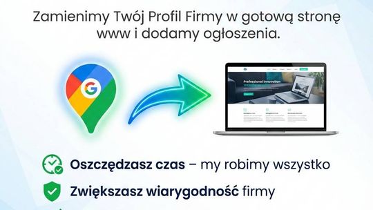 Twoja wizytówka Google jako gotowa strona www