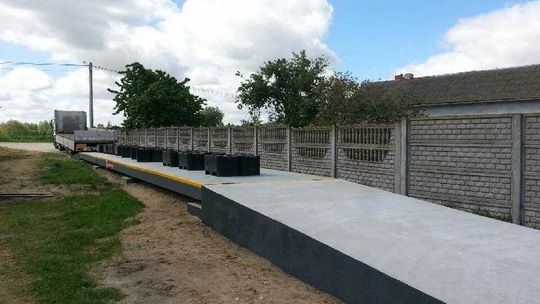 Waga 18m 60T Betonowa Najazdowa Pomosty Prefabrykowane nie wylewane u Klienta.