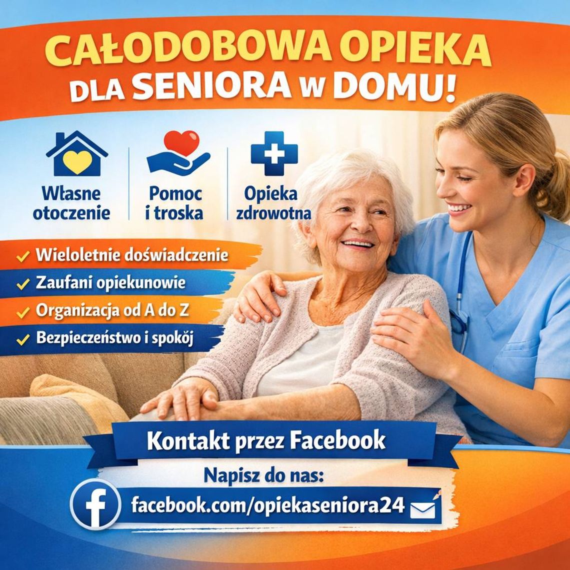 Całodobowa opieka dla seniora - Opieka domowa nad seniorami