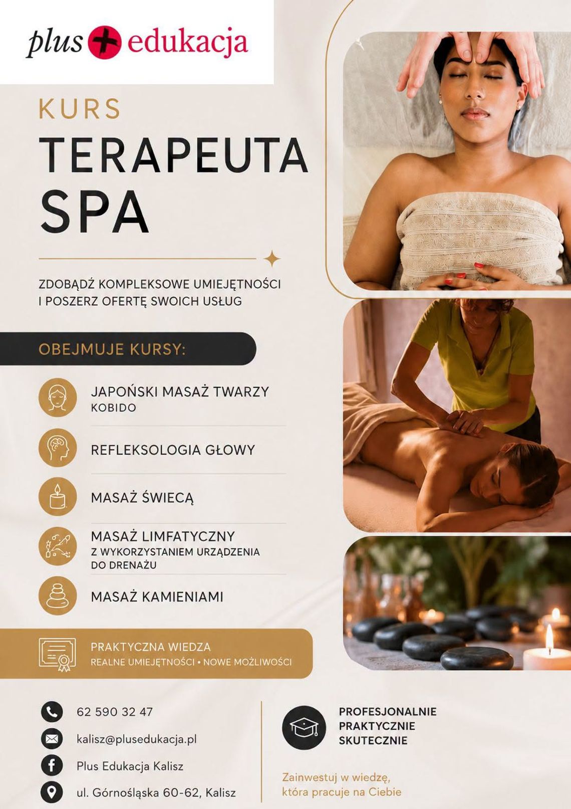NOWOŚĆ- zawód przyszłości! - kurs TERAPEUTA SPA