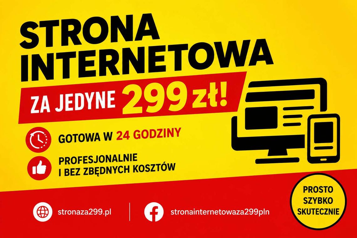Twoja firma zasługuje na nowoczesną stronę za 299 zł Twoja firma zasługuje na nowoczesną stronę za 299 zł