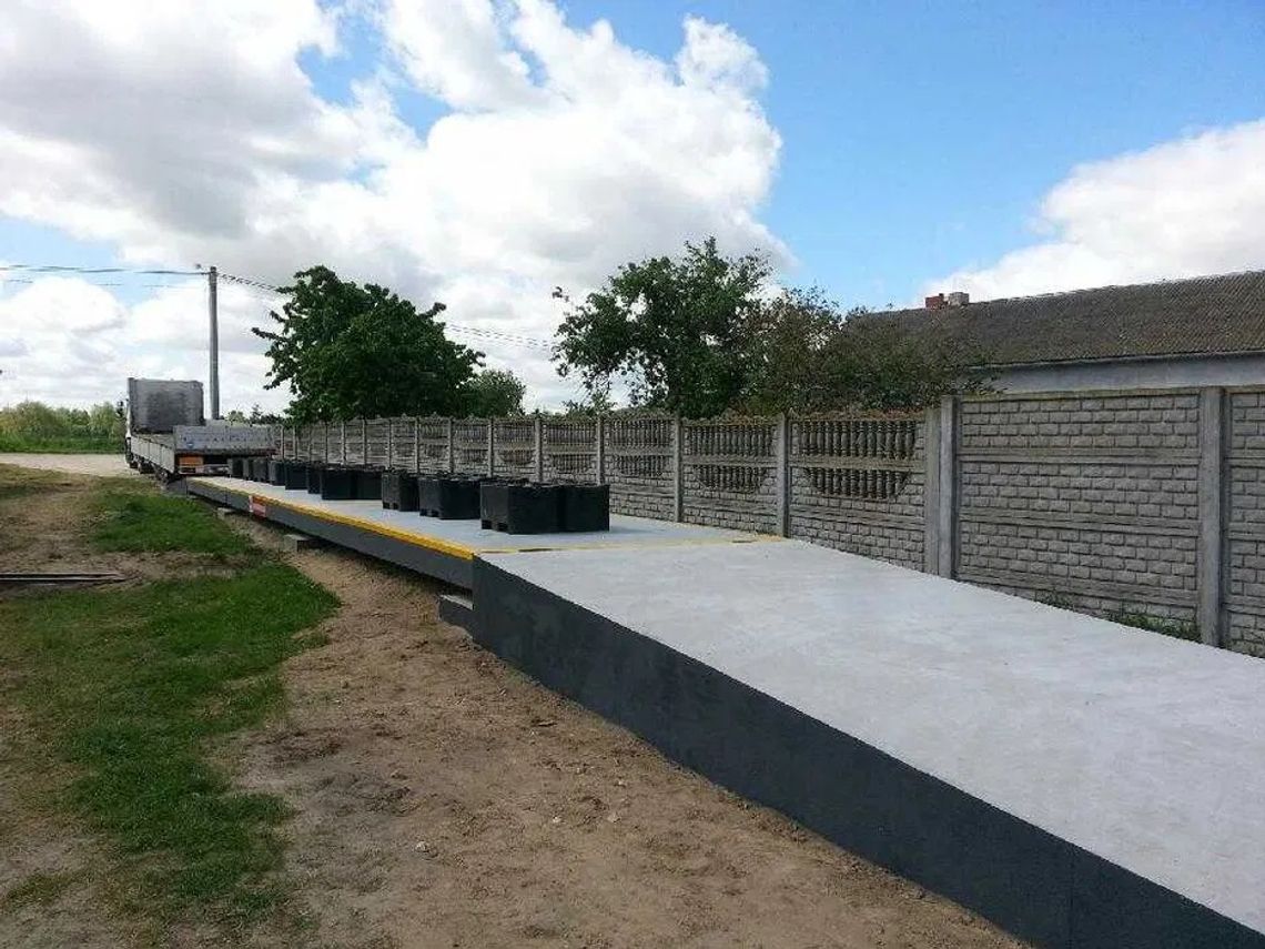 Waga 18m 60T Betonowa Najazdowa Pomosty Prefabrykowane nie wylewane u Klienta.